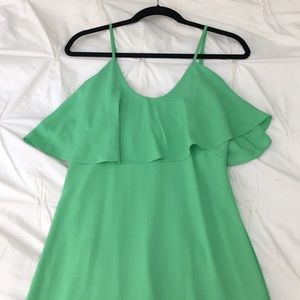 Versatile long green maxi